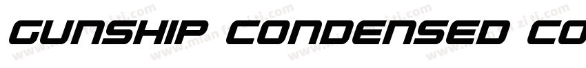 Gunship Condensed Condensed字体转换